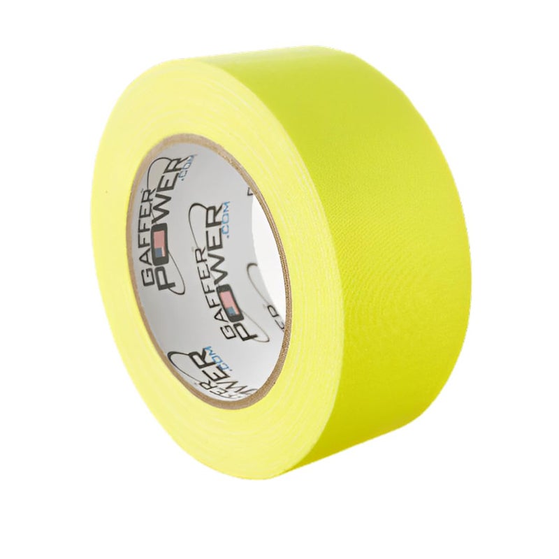 Gaffer Power Real Professional Gaffer Tape, Made in The USA, Heavy Duty Gaffers Tape, Non-Reflective, Multipurpose. 2 Inches x 30 Yards, Sunshine Yellow. More Effecient Than Yellow Duct Tape - Image 1